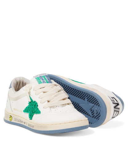 Ballstar embroidered leather sneakers