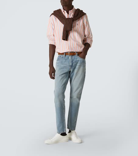 Striped cotton Oxford shirt