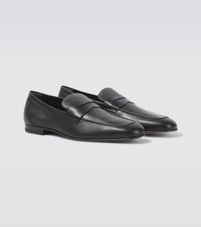 Leather penny loafers