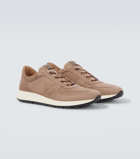 Suede sneakers