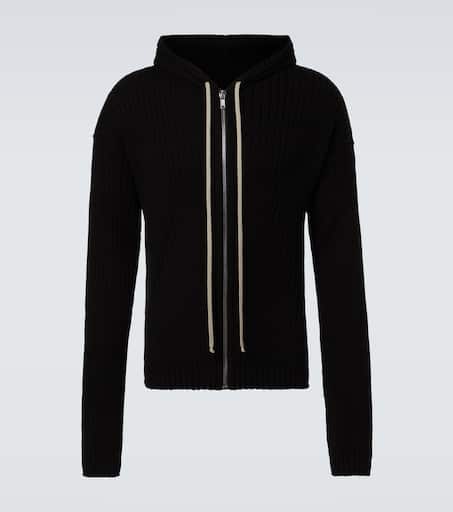Zip-up cotton cardigan