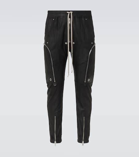 Bauhaus leather cargo pants