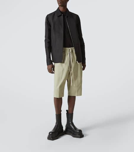 Bela Pods cotton-blend poplin Bermuda shorts