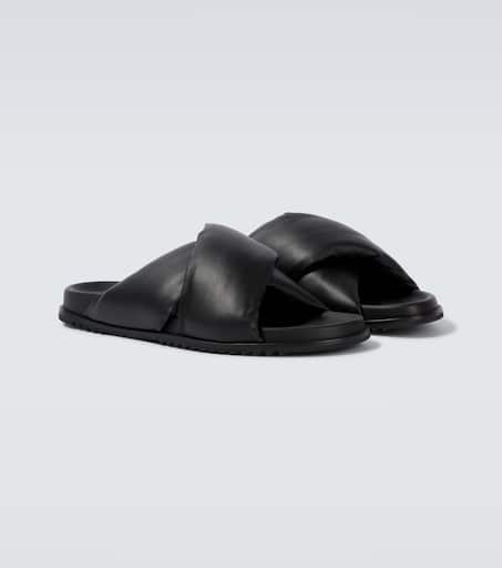 Donut Granola leather sandals