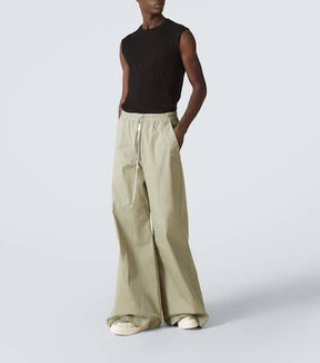 Bela cotton poplin wide-leg pants