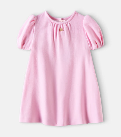 Gathered wool dress