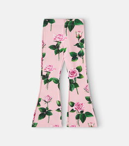 Floral flared sweatpants