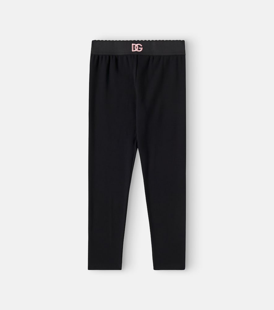 Cotton-blend leggings