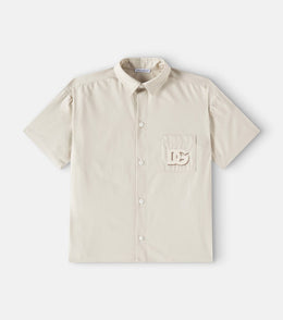 DG cotton-blend gabardine shirt