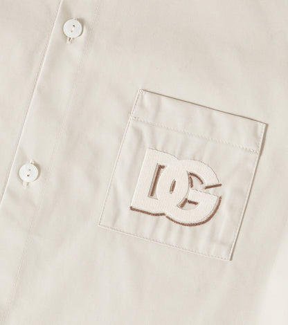 DG cotton-blend gabardine shirt