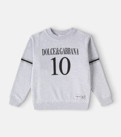 Printed cotton jersey sweatshirt
