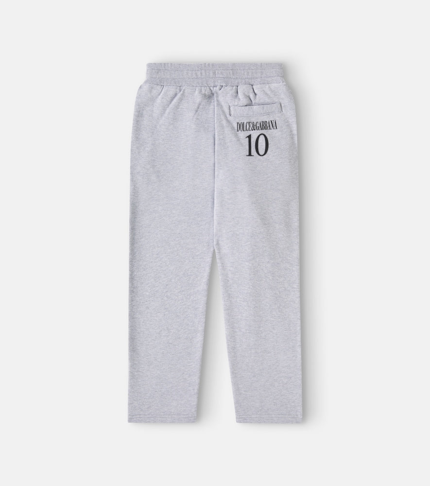 Logo cotton jersey tracksuit