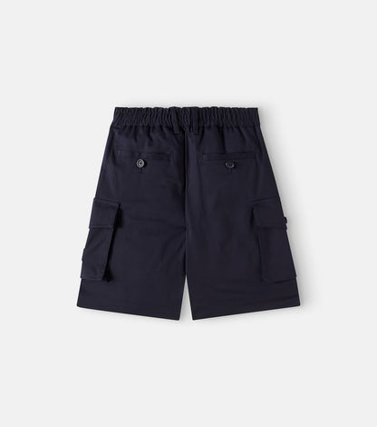 Cotton gabardine shorts