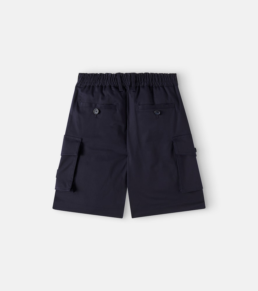 Cotton gabardine shorts