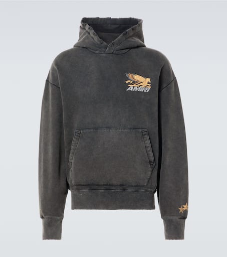 Logo cotton jersey hoodie