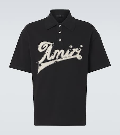 Logo cotton piqué polo shirt