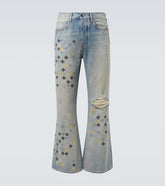 Ma Quad embroidered flared jeans