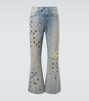 Ma Quad embroidered flared jeans