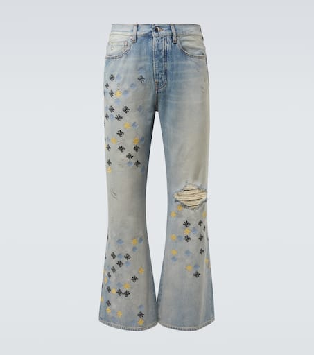 Ma Quad embroidered flared jeans