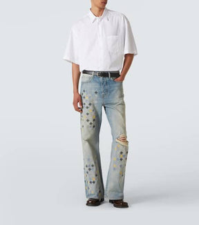 Ma Quad embroidered flared jeans