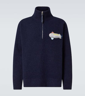 x Suna Fujita Submarine half-zip sweater