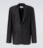 Wool and silk blazer