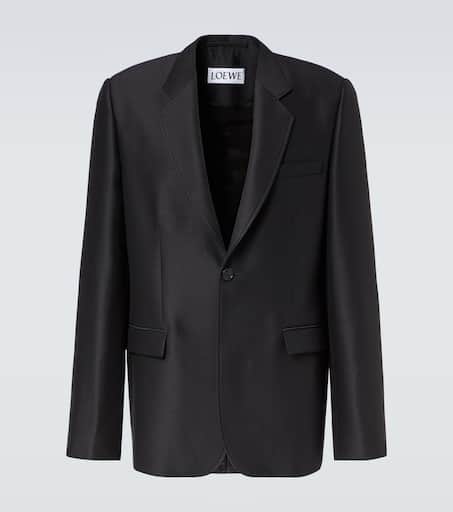 Wool and silk blazer