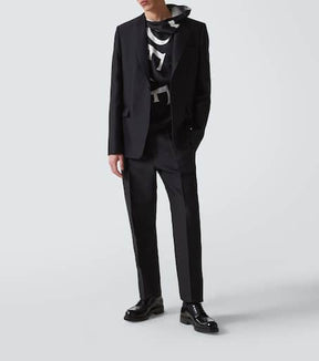 Wool and silk blazer