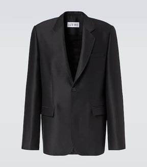 Wool and silk blazer