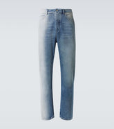 Faded straight jeans