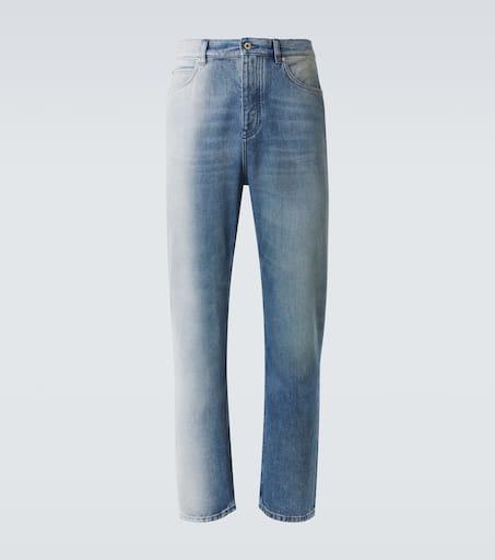 Faded straight jeans