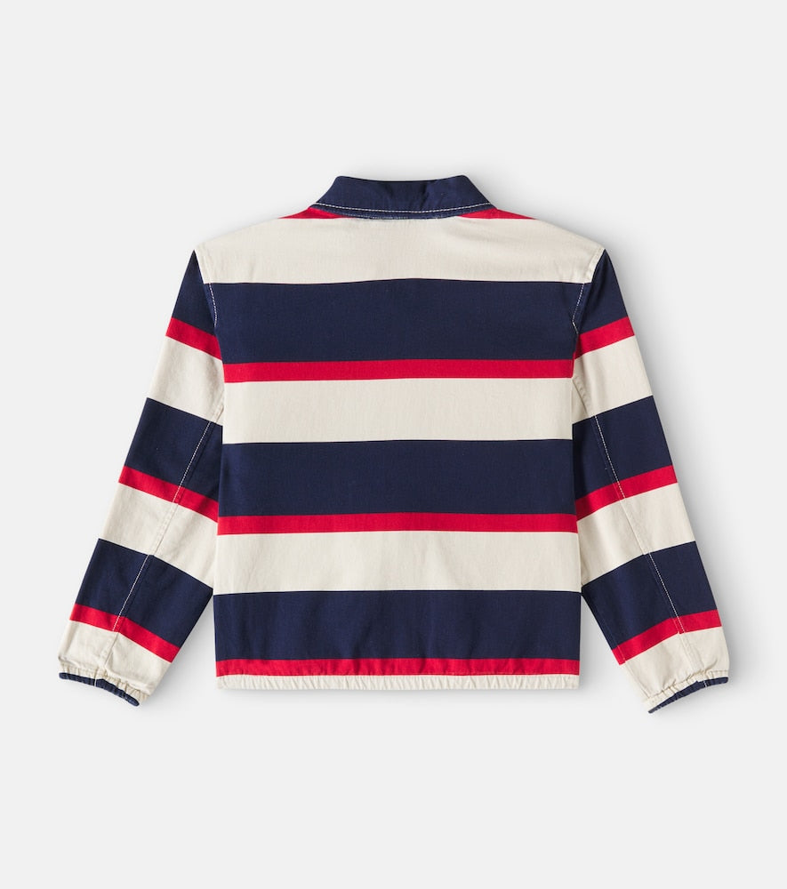 Bayport striped cotton windbreaker