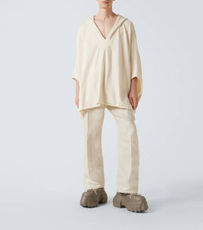 Hooded cotton shirt