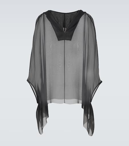 Silk hoodie