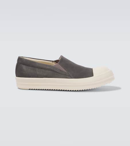 Boat denim slip-on sneakers