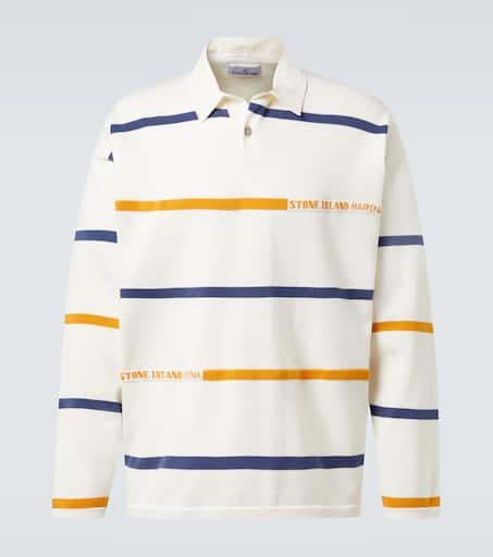 Marina striped cotton polo shirt
