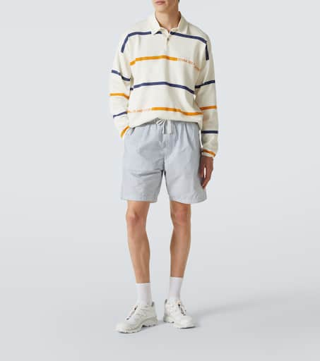 Marina striped cotton polo shirt