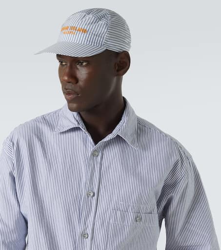 Marina logo striped baseball cap