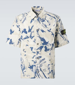 Desert camouflage cotton-blend shirt
