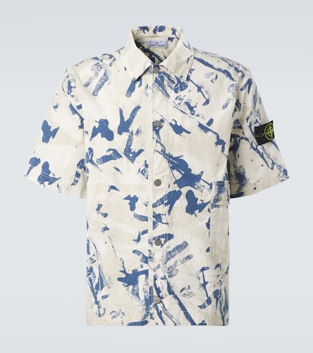 Desert camouflage cotton-blend shirt