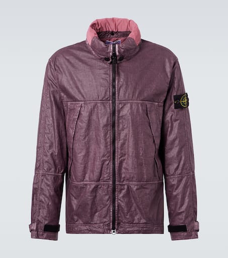 Logo linen jacket