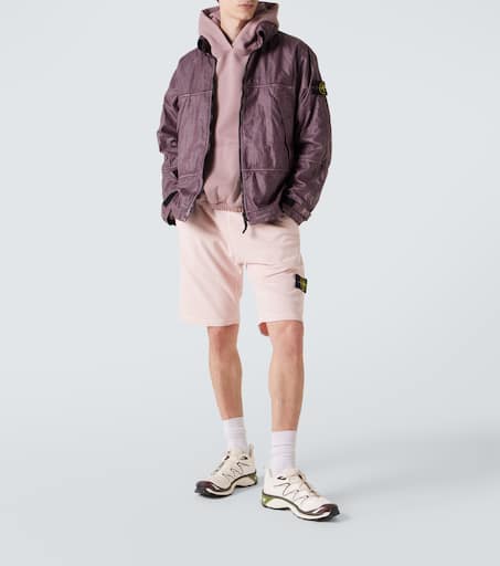 Logo linen jacket