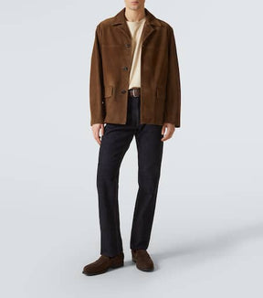 Mid-rise straight jeans