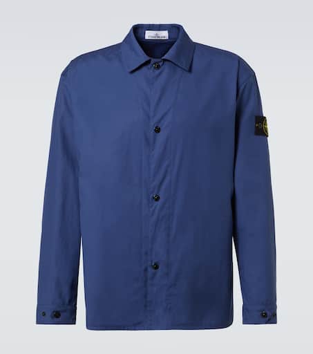 Compass cotton canvas overshirt