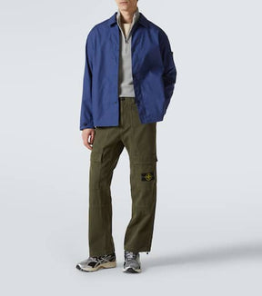 Compass cotton canvas overshirt