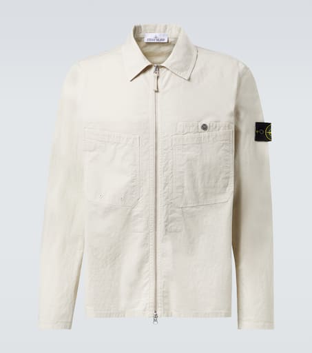 Cotton-blend overshirt