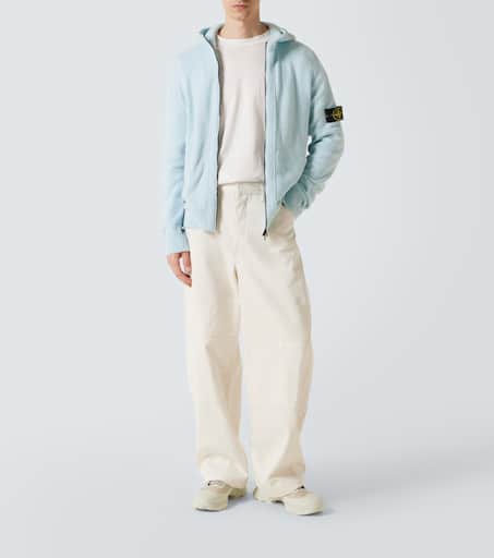 Compass cotton-blend hoodie