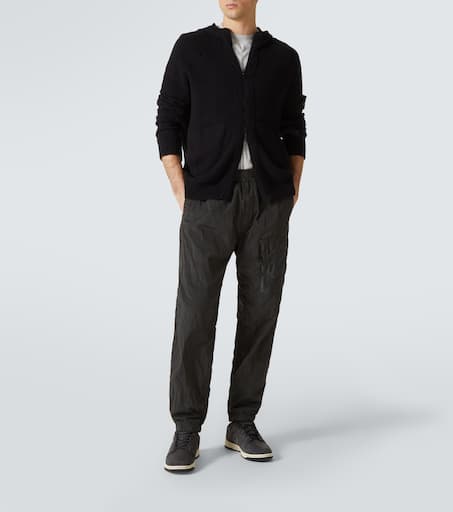 Compass cotton-blend hoodie