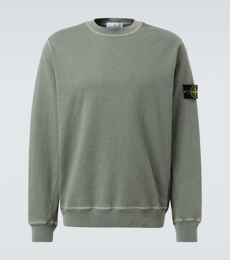 Compass cotton jersey sweatshirt