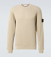 Compass waffle-knit cotton sweater